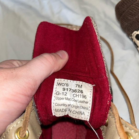 Sperry TopSider Size 7 Hikerfish Ankle Boot Leopard Print Lace Up Boot - Picture 9 of 9